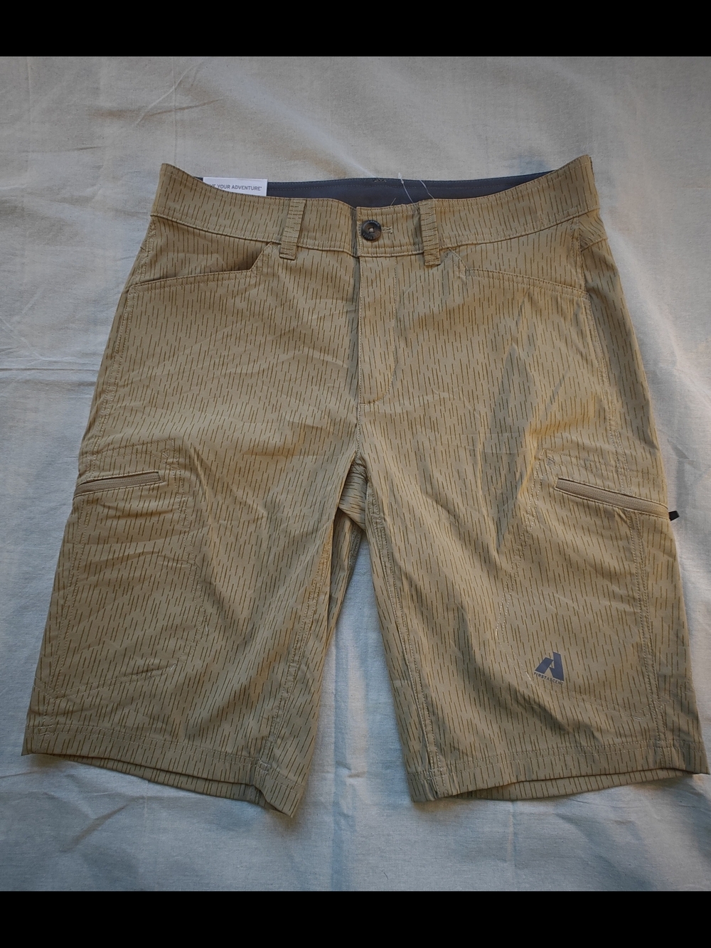 Eddie Bauer Light Brown Patterned Athletic Shorts